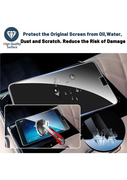 Mercedes S Serisi 2021-2024 Model Arka Kısım Tablet Uyumlu 9h Nano Ekran Koruyucu modelleri