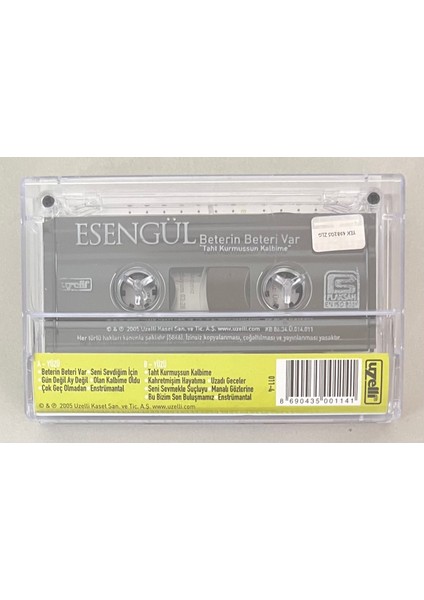 Esengül Beterin Beteri Var Taht Kurmuşsun Kalbime Kaset (Orjnal Dönem Baskı Kaset)