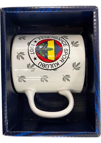 Fenebahçe Lisanslı Kupa Fb Logolu Mug Hediye Ahşap Kutulu