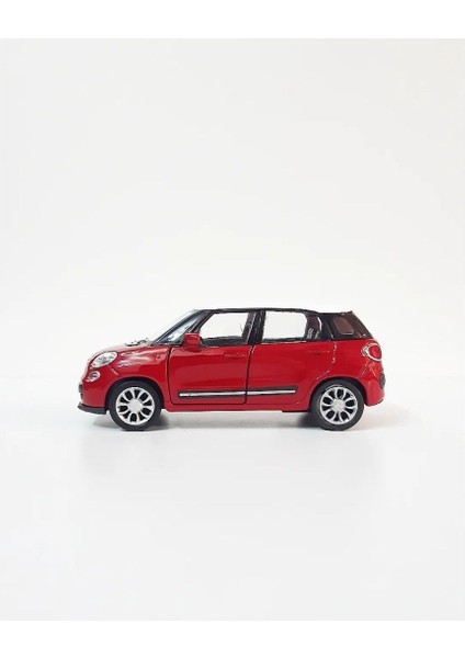 Fiat 500L 11 cm 1/38 Ölçek Diecast Metal Model Çek Bırak Araba Kırmızı modelleri