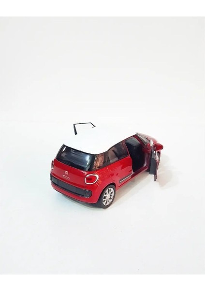 Fiat 500L 11 cm 1/38 Ölçek Diecast Metal Model Çek Bırak Araba Kırmızı fırsatları