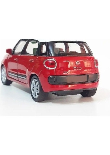 Fiat 500L 11 cm 1/38 Ölçek Diecast Metal Model Çek Bırak Araba Kırmızı indirimleri