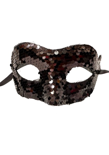 Payetli Venedik Balo Parti Maskesi Siyah fiyatları