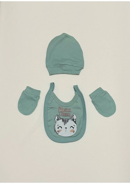 Yenidoğan Bebek 0/3 Ay Kız/erkek Bebek Takım 5'li Zıbın Takım Renk/mint/yeşil modelleri