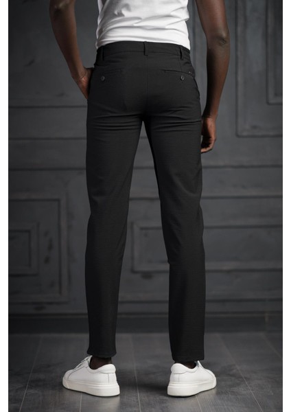 Slimfit Beli Lastikli ve Iplikli Likralı Gofre Kumaş Jogger Pantolon modelleri
