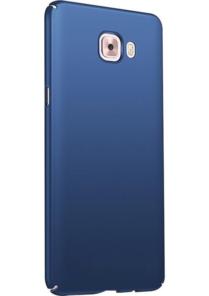 Samsung Galaxy J7 Prime Uyumlu Sert Rubber Silikon Kılıf (Mavi)