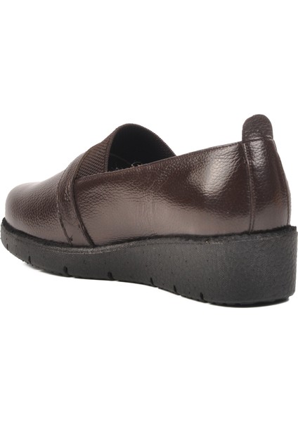 Kahve Deri Kadın Casual Ayakkabı BB0114 Z fırsatları