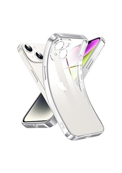 Apple iPhone 14 Kamera Korumalı Şeffaf Silikon Kılıf