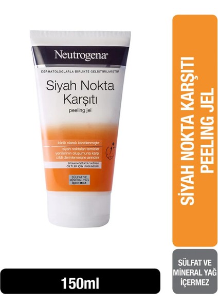 Siyah Nokta Karşıtı Peeling Jel 150 ml
