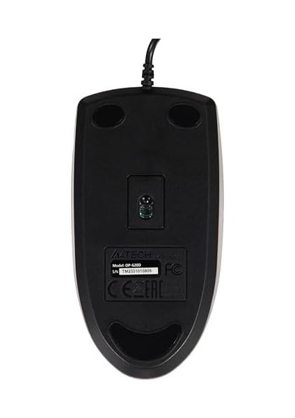 Tech OP-620D, USB Optik Mouse, 2x Buton, 4 Yönlü Scroll, Siyah