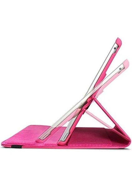 Apple iPad 10.2'' 9. Nesil (A2602-A2604-A2603-A2605) Için Kılıf 360 Rotating Stand Deri Pembe [Apple iPad 9.nesil 10.2 ile Uyumlu Kılıf - Pembe]