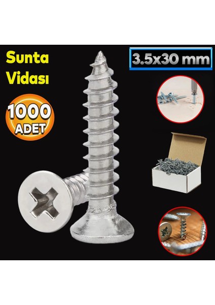 Sunta Vidası 3.5X30 mm (1000ADET)