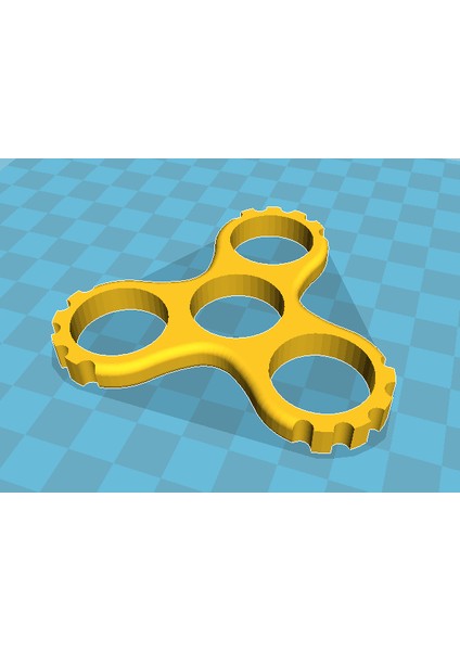 Cog Üçlü Fidget Spinner – Dişli Tasarımlı Çarkı THN1805719