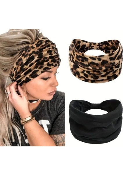 2'li Saç Bandı, Yoga Saç Bandı Pamuklu, Bandana