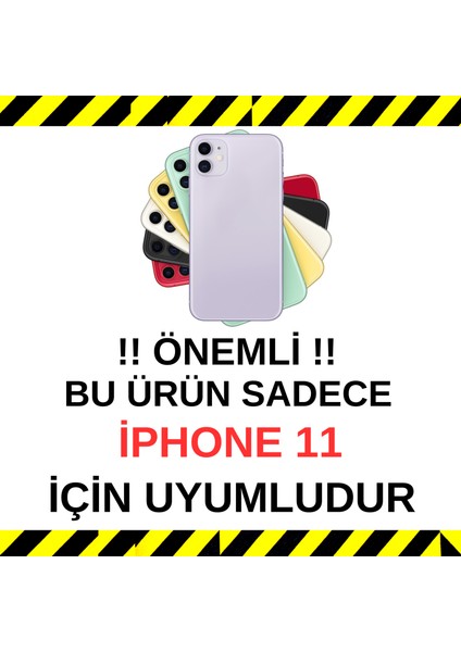 Apple iPhone 11 Uyumlu Minik Aşk Kalpler Desenli Şeffaf Silikon Kılıf