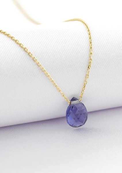 Iyolit Damla Taşlı Kolye modelleri