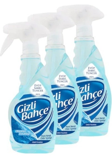 Gizli Bahçe Oda Spreyi Okyanus Ferahlığı 3 x 500 ml