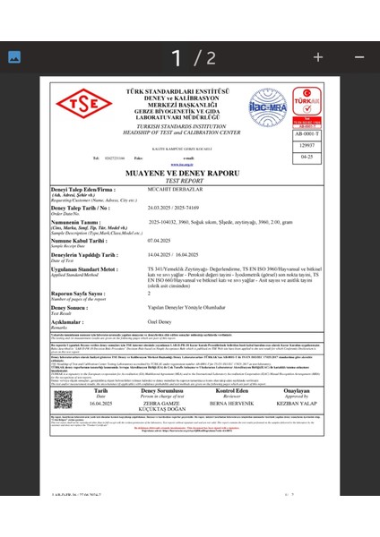 5 Lt Yüksek Kalite Gerçek Sızma Zeytinyağı Tse Onaylı Ürünümüzün içeriği tse analizinden geçmiş olup,içerik değerleri ve analiz raporu da eklenmiştir.