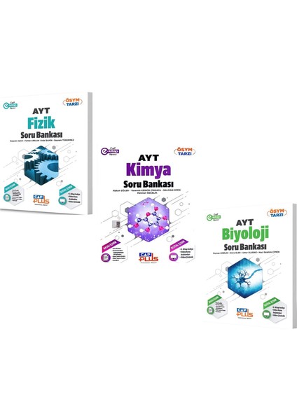 Çap Yayınları Ayt Fizik Kimya ve Biyoloji Soru Bankası Seti 3 Kitap