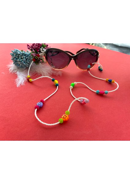 Gülen Surat Boncuklu Gözlük Aksesuarı