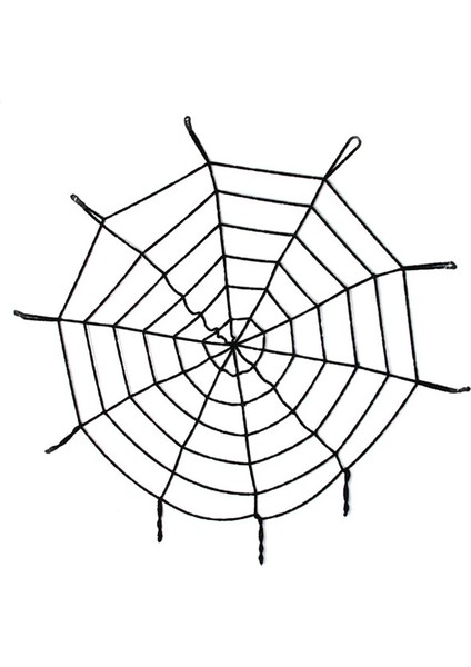 Halloween Cadılar Bayramı Örümcek Ağ Dekor Siyah