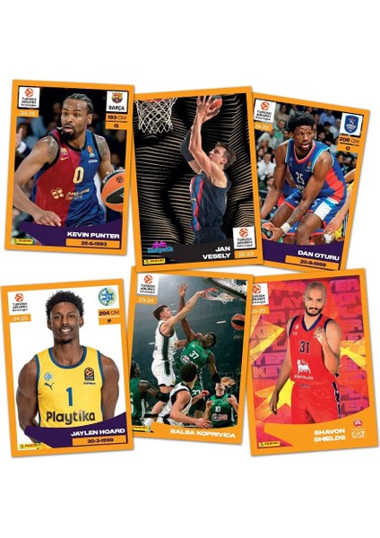 Turkish Airlines Euroleague 2025 Sticker Seti 8 Paket (40 Adet) modelleri