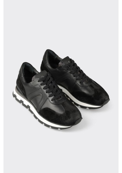 Siyah Deri Erkek Spor Ayakkabı fiyatları