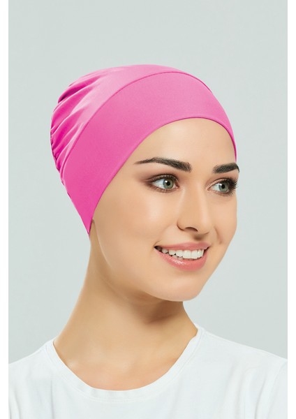 Havuz Deniz Düz Bone R-999-B Pembe modelleri