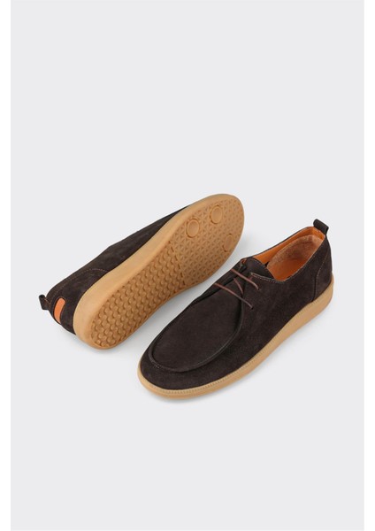 Kahve Deri Erkek Günlük Ayakkabı modelleri