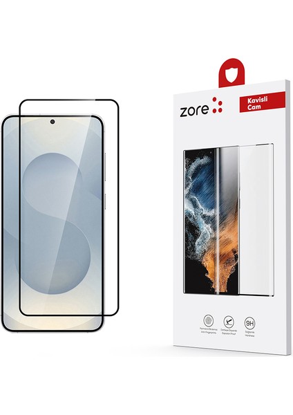 Samsung Galaxy S25 Plus Uyumlu Tam Yapışan Eğimli Cam Ekran Koruyucu