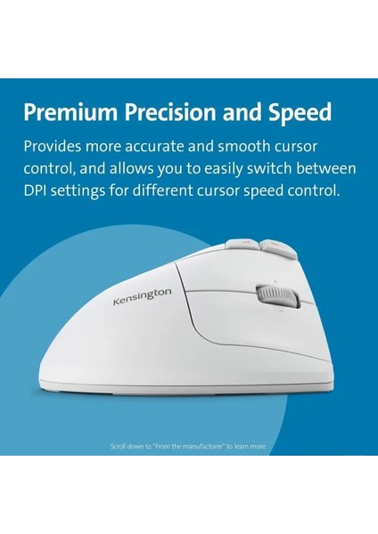 Pro Fit® Ergo Vertical Kablosuz Iztopu Mouse - Beyaz fırsatları