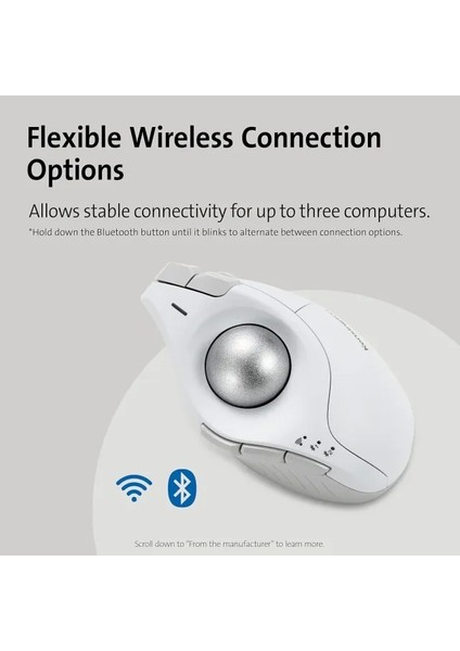 Pro Fit® Ergo Vertical Kablosuz Iztopu Mouse - Beyaz indirimleri