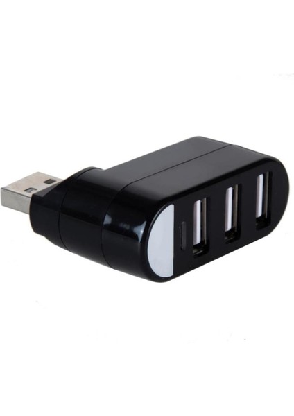 3 Port 180 Dirsek USB Hub Çoğaltıcı Çoklayıcı USB 2.0 Çoklama