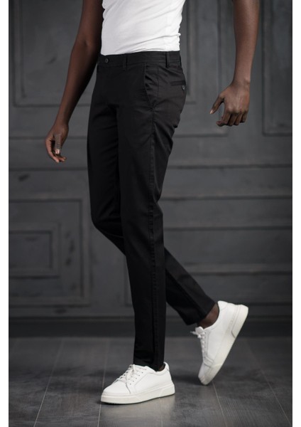 Slimfit Küçük Armürlü Yazlık Pamuklu Gabardin Pantolon fırsatları