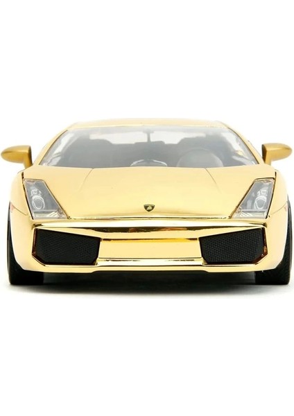 Hızlı ve Öfkeli 1:24 Lamborghini Gallardo Altın Krom Döküm Araba