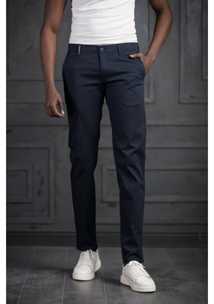 Slimfit Küçük Armürlü Yazlık Pamuklu Gabardin Pantolon fırsatları