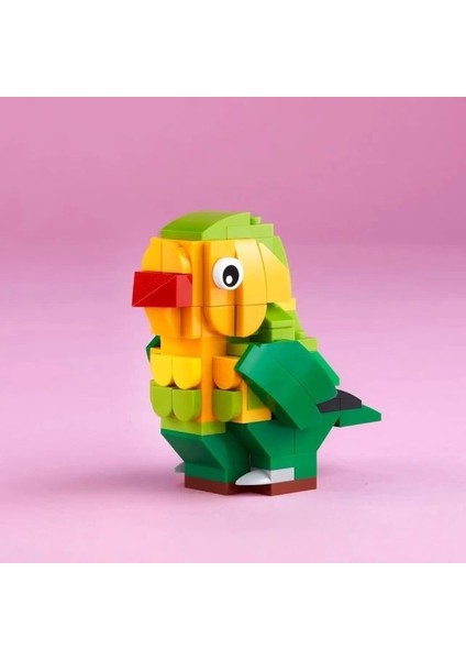 Valentine Lovebirds Yapım Oyuncak Seti 40522 Yellow, Green, Red fırsatları