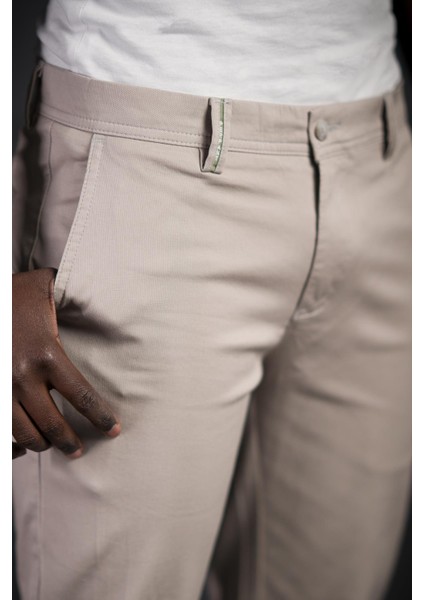 Slimfit Küçük Armürlü Yazlık Pamuklu Gabardin Pantolon fırsatları
