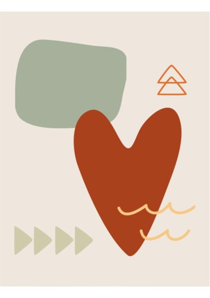 Soft Minimalist Duvar Posteri , Kalın Kağıt Baskı Afiş Mdl4
