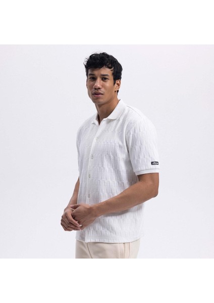 EM490-OF Polo Yaka Erkek Gömlek - Kırık Beyaz modelleri