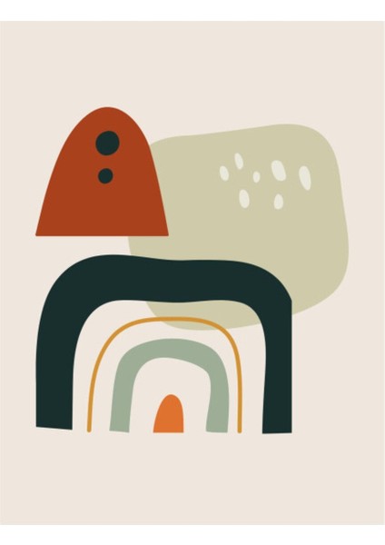 Soft Minimalist Duvar Posteri , Kalın Kağıt Baskı Afiş Mdl3