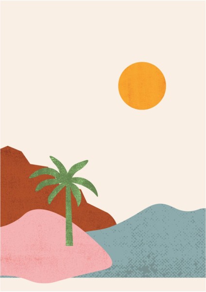 Soft Minimalist Duvar Posteri , Kalın Kağıt Baskı Afiş MDL15