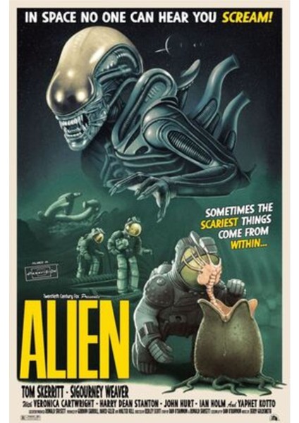 Alien (1979)0001 Kağıt - Afiş - POSTER-1215