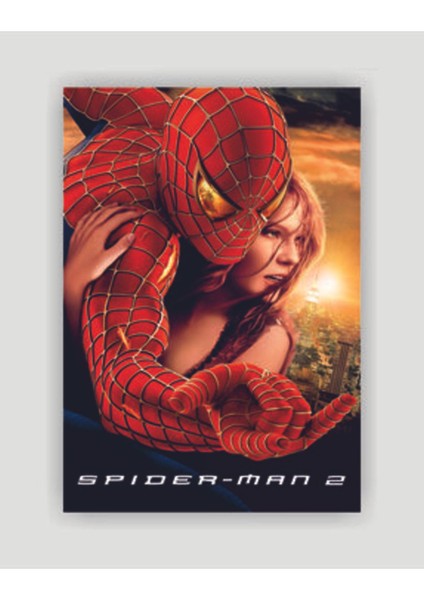Spider Man 2(2004) Film Duvar Posteri - Kalın Kağıt - Çerçevesiz