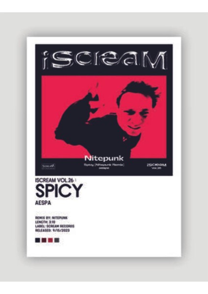Aespa Spicyk-Pop Duvar Posteri - Duvar Dekoru - Kalın Kağıt - Çerçevesiz