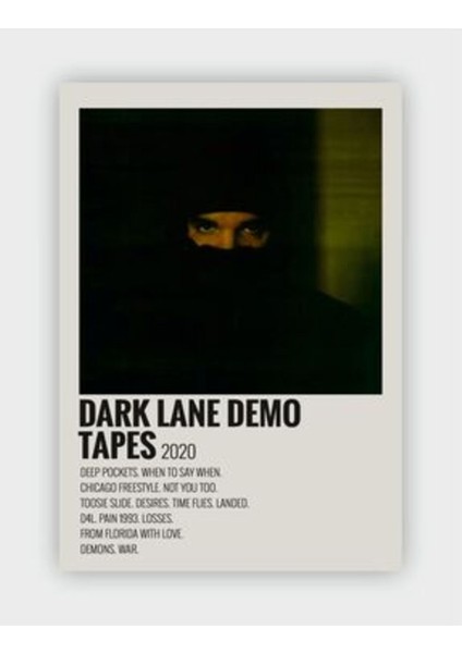 Dark Lane Demotapes Duvar Posteri - Duvar Dekoru - Kalın Kağıt - Çerçevesiz
