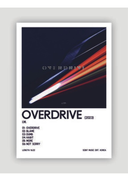 I.m. Overdrivek-Pop Duvar Posteri - Duvar Dekoru - Kalın Kağıt - Çerçevesiz
