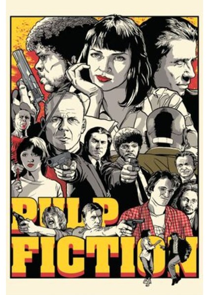 Pulp FICTION(1994) 0005 Afiş - Poster Kağıt - Afiş - POSTER-5229