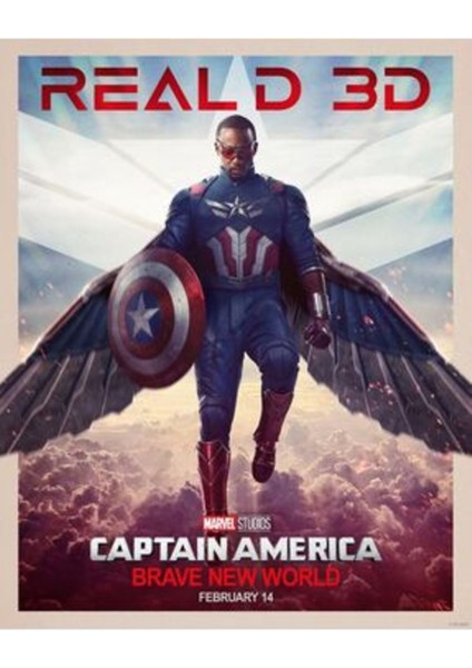 Captainamerica Brave New World (2025) 0005 Kağıt - Afiş - POSTER-1964