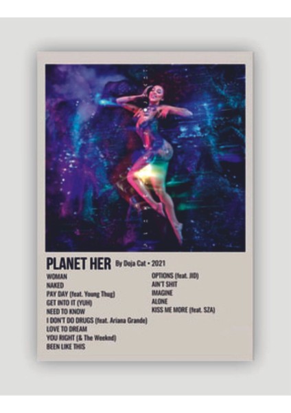 Planet Herduvar Posteri - Duvar Dekoru - Kalın Kağıt - Çerçevesiz